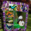 Funny Pattern Butterflies Quilt Blanket Ver 4  Quilt